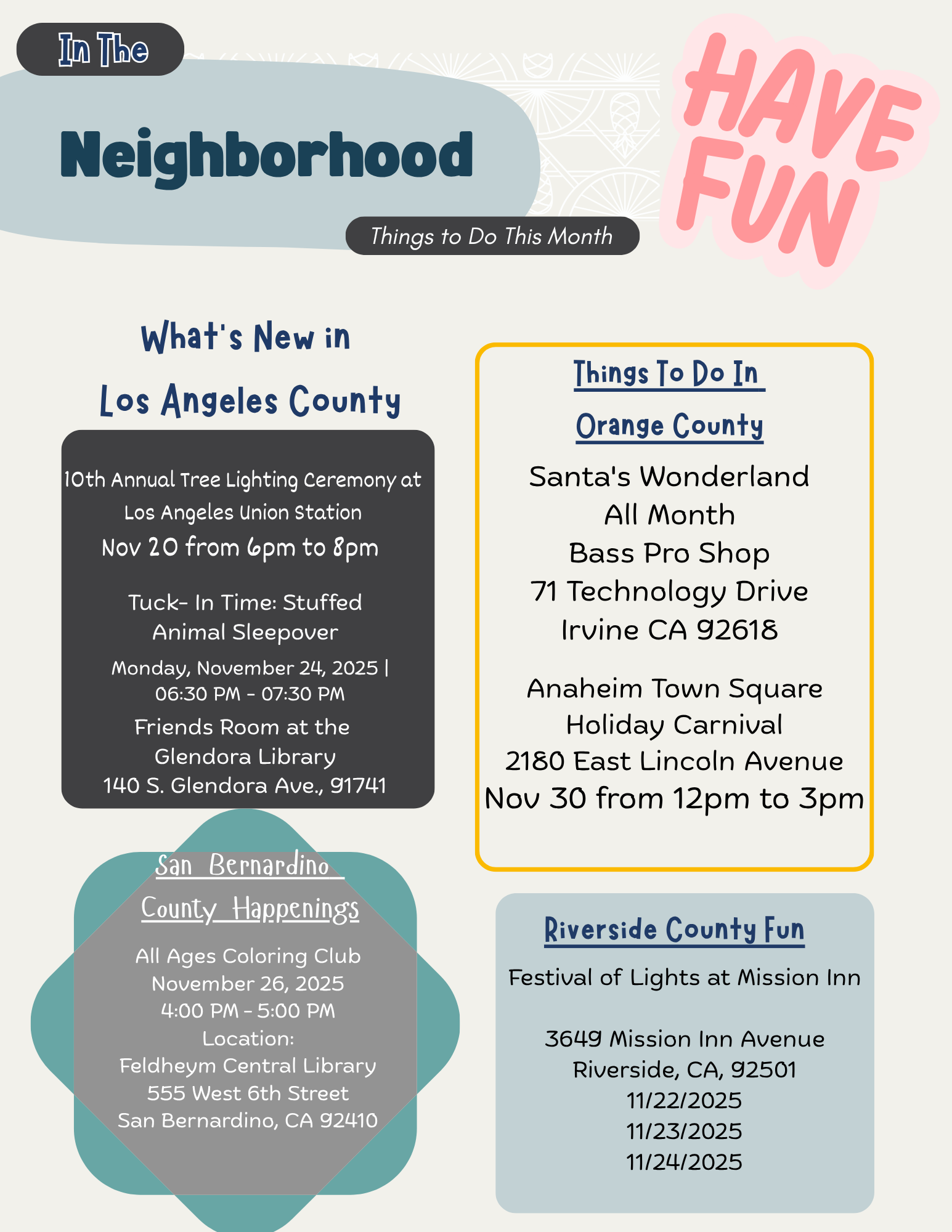 November 2025 Foster Family Newsletter : Blog : David & Margaret Youth ...